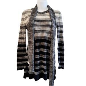 Hooked Up Tunic Sweater and Scarf Set